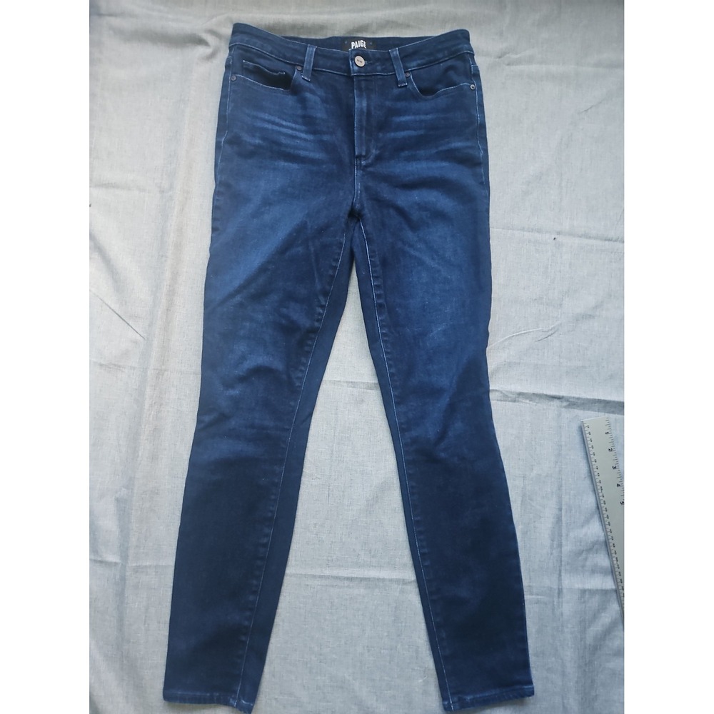 PAIGE Hoxton Ankle High Rise Skinny Jeans Size 29 Indigo Blue